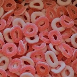 Anneaux fraise sucrée (100g)